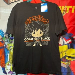 NWT FUNKO POP UNISEX DRAGONBALL SUPER GOKU BLACK T SHIRT
